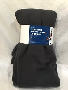 Old Navy High Rise Fleece Lined High Rise Jersey Leggings Panther Dark Gray - Picture 1 of 4