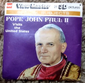 De colección gaf View-Master, Carretes de Imagen Estéreo, Paquete "El Papa Juan II Visita Estados Unidos" #K 90 - Imagen 1 de 5