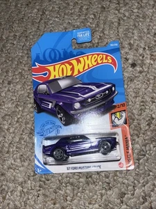 2021 HOT WHEELS '67 FORD MUSTANG COUPE MUSCLE MANIA PURPLE #2/10 #192/250 - Picture 1 of 1