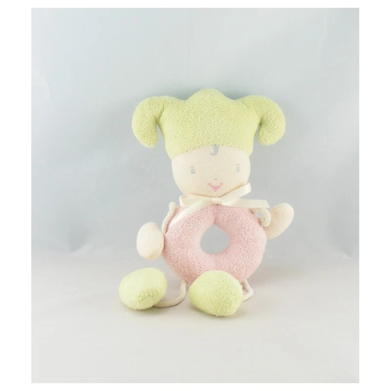 Doudou hochet lutin rose vert COROLLE - 12695 - Photo 1/1