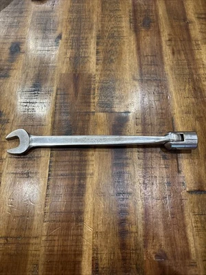 Snap-On Tools 11/16” Flex Socket Open-End Wrench FHO22 12 Point SAE USA VGC - Image 1 of 4