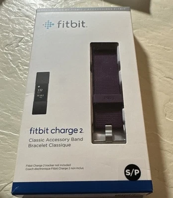 Fitbit Charge 2 pulseiras tamanho pequeno SP acessório clássico pulseira roxa caixa lacrada - Imagem 1 de 3
