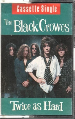 BLACK CROWES TWICE AS HARD CASSETTE 2 track cassette (DEFAM7) UK DEF AMERICAN 19 - Image 1 of 2