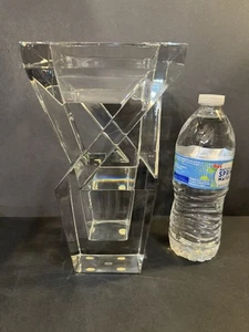 MINT Condition Baccarat 9” “Architecture” Vase A Sculptural Work Of Art! - Picture 1 of 9