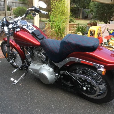 Driver&Passenger Two-Up Seat For 2018-24 Harley Heritage Softail Classic FLHC/S - Image 1 of 4