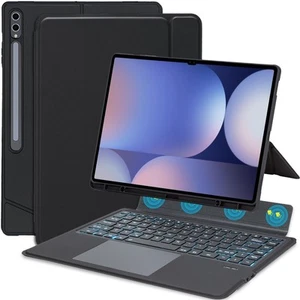 Hintergrundbeleuchtete Touchpad Tastatur Hülle für 14,6 Zoll Galaxy Tab S10 Ultra 2024 / Tab S... - Bild 1 von 7