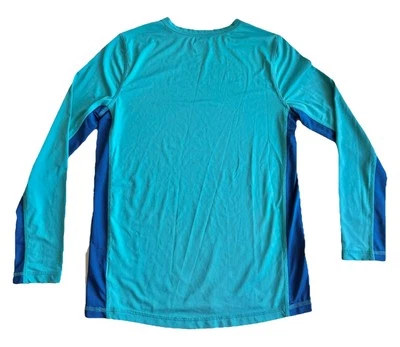 Nueva Camisa de Natación Niños Talla 10-12 Grande Lands End Manga Larga Protección contra Erupciones Azul Playa Foto 1 de 4