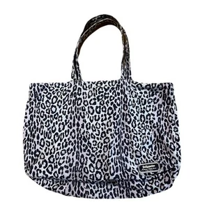 Yoshida PORTER x WACKO MARIA Tote Bag Leopard White Pink Canvas Men Women Japan - Picture 1 of 5