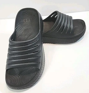 GPOS Damen Recovery Pantoletten Sandalen Größe 6 bequeme Plantarfasziitis schwarz - Bild 1 von 5