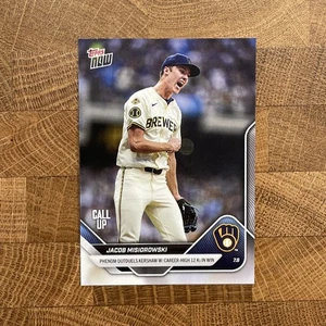 2025 Topps Now Jacob Misiorowski 12 Ks, Outduels Kershaw, carta base #402 - Foto 1 di 2