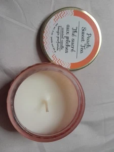 Vela de una sola mecha tarro perfumado de té dulce de melocotón de 3 oz  - Imagen 1 de 2