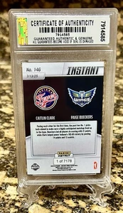 CAITLIN CLARK & PAIGE BUECKERS 2025 PANINI ROOKIE #146 GRADED GEM-MT 10. Coa! - Bild 1 von 5