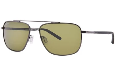 Óculos de sol Serengeti Tellaro 8820 brilhante Gunmetal/verde polarizado mineral 60mm - Imagem 1 de 4