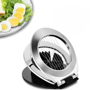 3 Stil Edelstahl Multifunktionale Eierschneider Robust Hartgekochte Eier - Bild 1 von 13