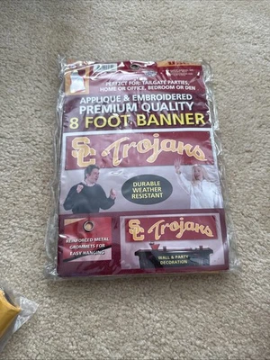 Southern California Trojans Embroidered 8ftx2ft Flag - Image 1 of 2