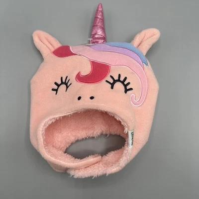 Little Me Kid Acogedor Gorro Suave Invierno Sombrero Unicornio Talla 12M-24M Rosa Foto 1 de 4