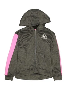 Reebok Girls Gray Zip Up Hoodie 12 - Picture 1 of 2