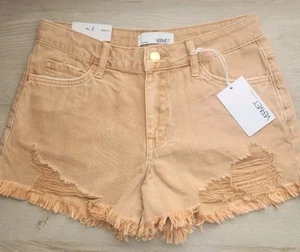 NWT Vervet Rebecca High Rise Shorts Women’s Size S Distressed - Picture 1 of 7