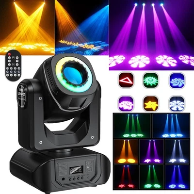 U 'KING 120W LED RGBW fascio 8Gobo testa mobile luce palco DMX beam spot DJ party telecomando
