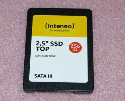 256GB Intenso SSD TOP Solid State Drive Festplatte Serial-ATA 6,3 cm (2,5") - Bild 1 von 3