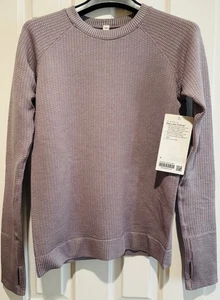 Lululemon Rest Less Pullover zum Laufen, neu mit Etikett, Größe 8, mauve - Bild 1 von 8