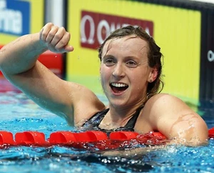 Swimmer Katie Ledecky 8x10 Photo Swimming Olympics Print #5 - Picture 1 of 1