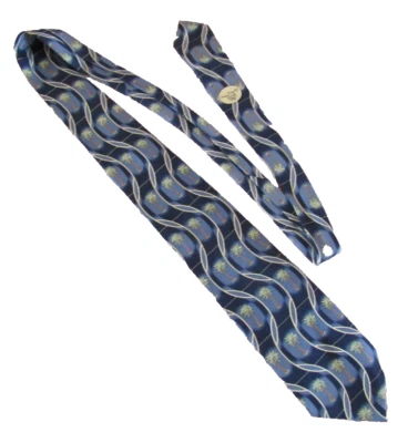 CORBATA CUELLO TOMMY BAHAMA Con Palmeras Colores Azules con Logo Tommy Foto 1 de 4