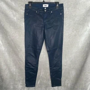 Paige Verdugo Ankle Sailor Blue Coated Jeans Mid-Rise Stretch Gr. 28 - Bild 1 von 10