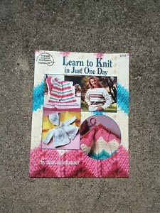 American School of Needlework Learn to Knit in Just One Day 1210 Jean Leinhauser - Picture 1 of 3