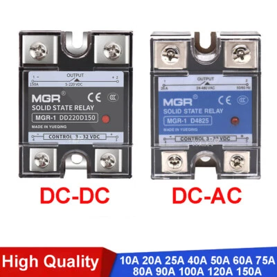 Solid State Relay Module SSR 10-150 amp DC-DC DC-AC Single Phase 3-32V DC - Image 1 of 4