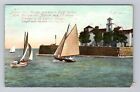 Chicago Il-Illinois, Jackson Park, Yacht Harbor, C1909, Vintage Postcard