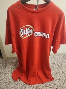 Mens Size XL Limited Edition Kit Kat Churro T Shirt Short Sleeve Red - Picture 1 of 5