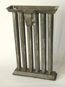 Antique Blacksmith Made 6 Tube Tapered Colonial Tin Candle Mold Pennsylvania - Picture 1 of 6