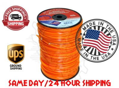 .155 X 475' PROFESSIONAL USA MADE SQUARE DIAMOND WALK BEHIND TRIMMER LINE CORD  - Image 1 of 2