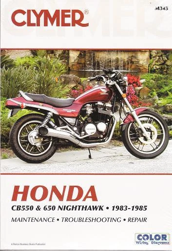 Libro manual de taller de reparación Honda CB550 y CB650 1983-1985 Nighthawk M345 Foto 1 de 1