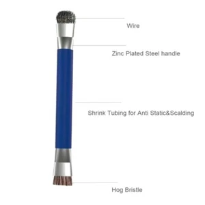 Anti-Static ESD Safe Double Headed Brush Circuit Board Repair for IC Chip PCB - Afbeelding 1 van 10