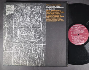 OCTAVIO CORVALAN Antologia Oral: Poesia Hispanoamericana Del Siglo XX O.. LP FW - Picture 1 of 4