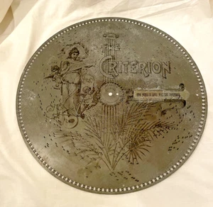 Criterion Music Box Record 15 3/4 Disc Woman's Love Waltzes. 4589 - Imagen 1 de 11