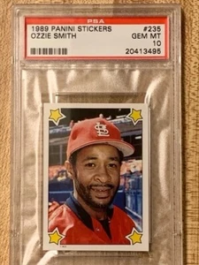 1989 Panini Stickers Ozzie Smith #235 PSA 10 Gem Mint *pop 2 - Picture 1 of 3
