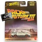 HOT WHEELS PREMIUM Back To The Future Time Machine 50s CAR CULTURE 1:64 Diecast