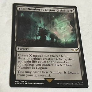 MTG Magic the Gathering Their Number Is Legion (63/657) Warhammer 40,000 LP - Picture 1 of 10