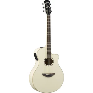 Yamaha APX600VW Thinline Acoustic-Electric Guitar Vintage White - Picture 1 of 3