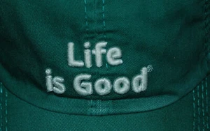 NWT Men's Life Is Good Green LIG Branded Chill Cap - Picture 1 of 6