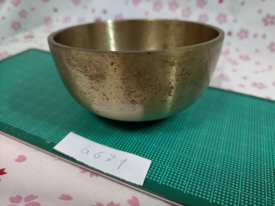 3.406" Japanese Vintage Buddhist Bell G671 Long and Short Wavelengths - Image 1 of 3