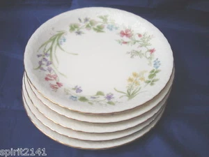5 Salatteller NORITAKE N1811 top Goldrand weiß - Bild 1 von 2