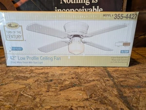 Turn Of The Century~42” Low Profile White/Washed Oak Model 355-4427 NIB - Picture 1 of 8