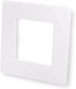 Single Light Switch Surround Acrylic Finger Plate Panel Socket (White Frost) - Picture 1 of 1