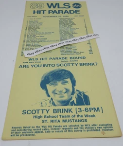 WLS Radio 89 Chicago TOP 45 Encuesta 23 de noviembre de 1970 # 1 Single Smokey Robinson - Imagen 1 de 3