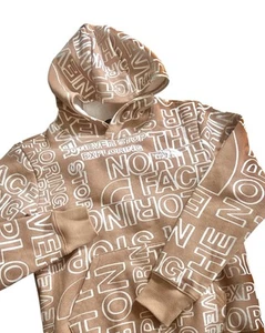 Youth Boy The North Face All Over Logo Pullover Hoodie size Medium (8) - Picture 1 of 4