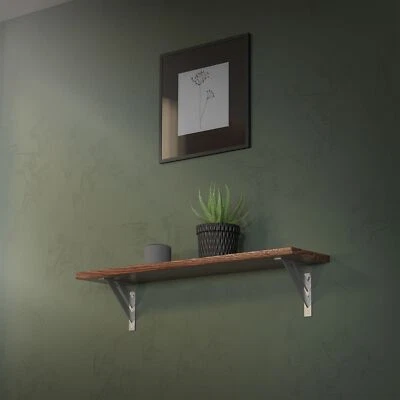 Staffa per scaffale 2 pz 18 cm alluminio argento reggimensola staffe di supporto - Immagine 1 di 4